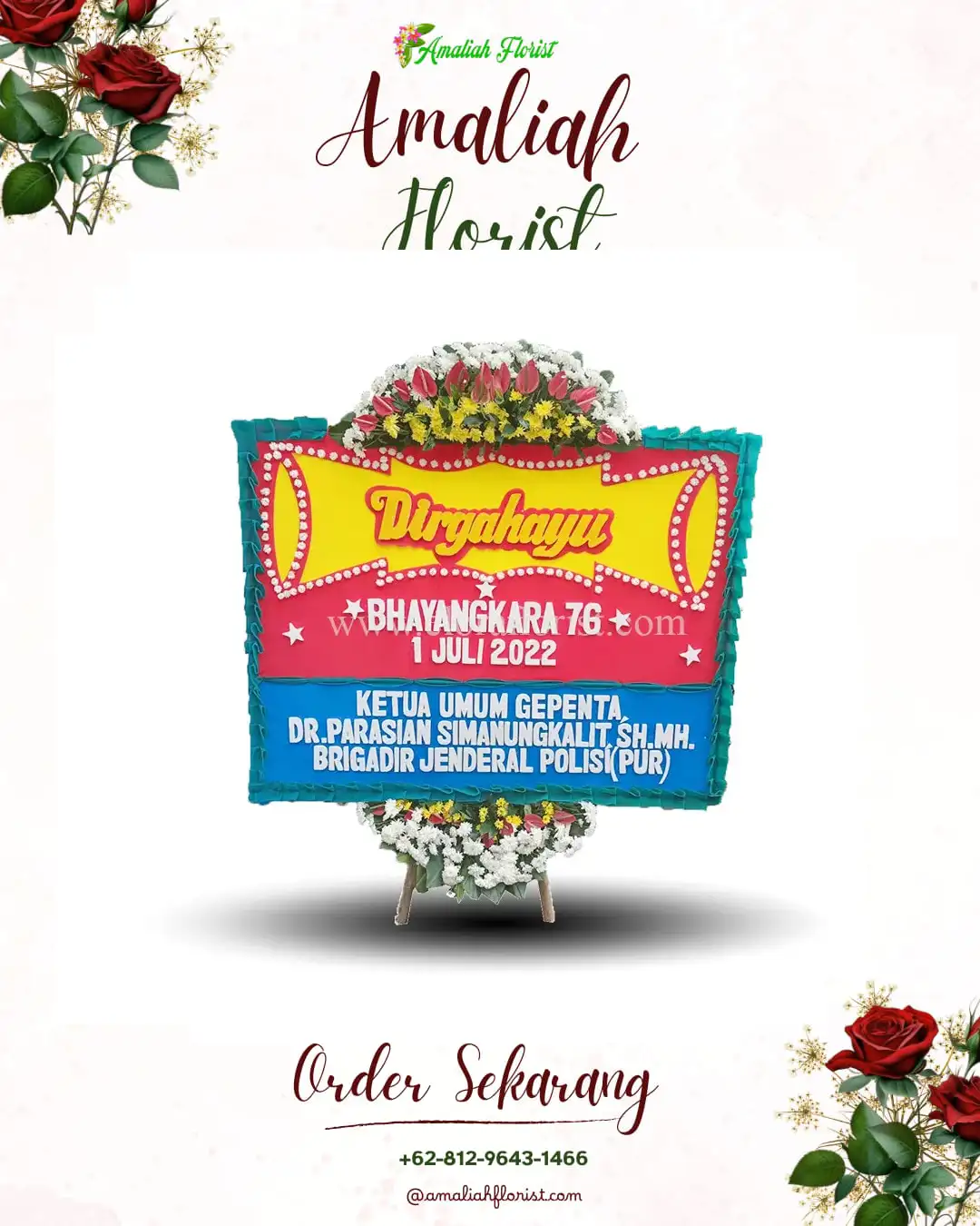 Papan Bunga HUT Ulang Tahun Simpang Jernih